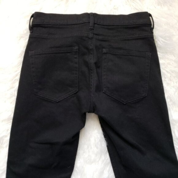 NWOT EVERLANE Mid-Rise Skinny Black Jeans Ankle Crop size 26Reg - Picture 8 of 15
